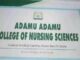 Adamu Adamu College Of Nursing Sciences, Azare Admission Form 2025