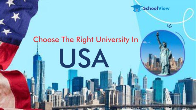 Choose The Right University In USA Choose The Right University In USA