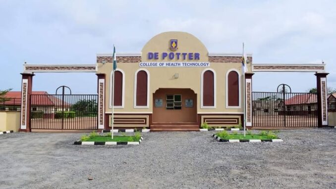 De Potter College of Health Technology De Potter College Of Health Technology Releases Admission Form For 2025