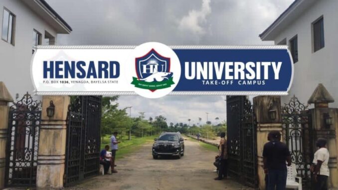 Hensard University Gets NUC Approval For 16 New Undergraduate Programmes