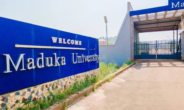 Maduka University Maduka University Post-UTME Admission Form 2025