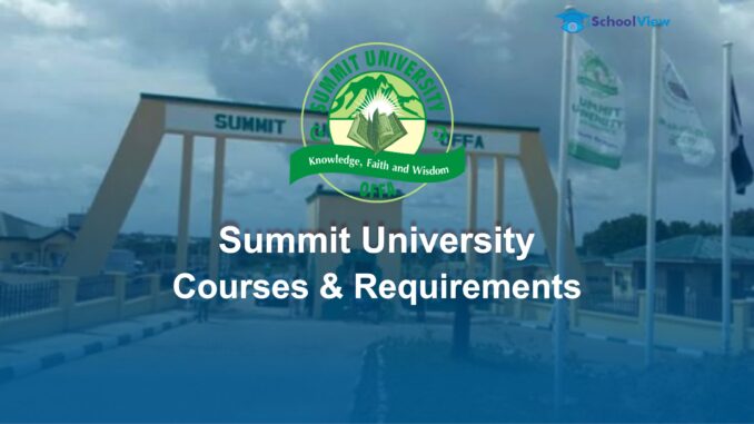 Summit University Summit University Courses