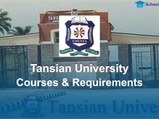 Tansian University Courses