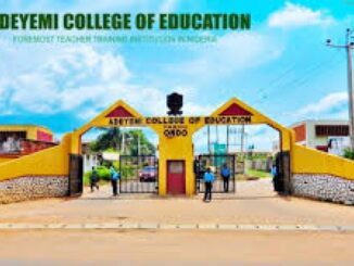 Adeyemi Federal University Of Education Ondo (AFUED) Part-Time Degree Form 2025