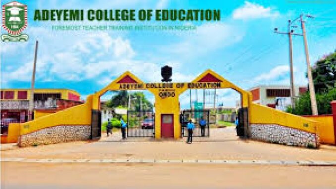 Adeyemi Federal University Of Education Ondo (AFUED) Adeyemi Federal University Of Education Ondo (AFUED) Part-Time Degree Form 2025